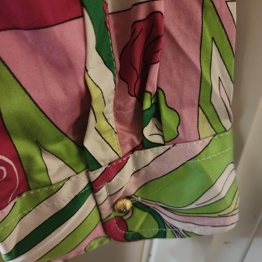 Talbots Multicolor Patterned Button Down Dress - image 4